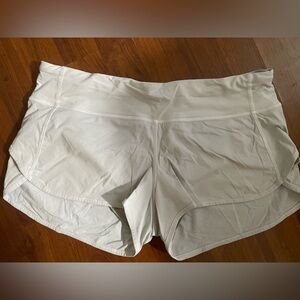 Women’s Lululemon Speed Up Shorts, Gray 2.5”